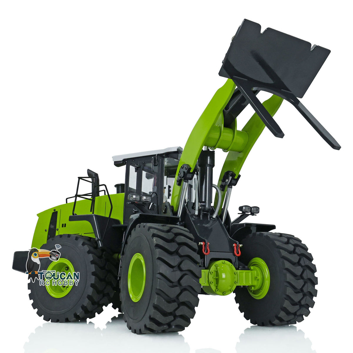 9. 1/14 RC Hydraulic Machinery 470 Light and Sound System Rear Angle  
