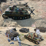 Henglong 3859 1/16 7.0 Plastic German Panzer IV F2 RTR RC Tank Model BB Infrared Combat System Steel Gearbox 1800mah Battery