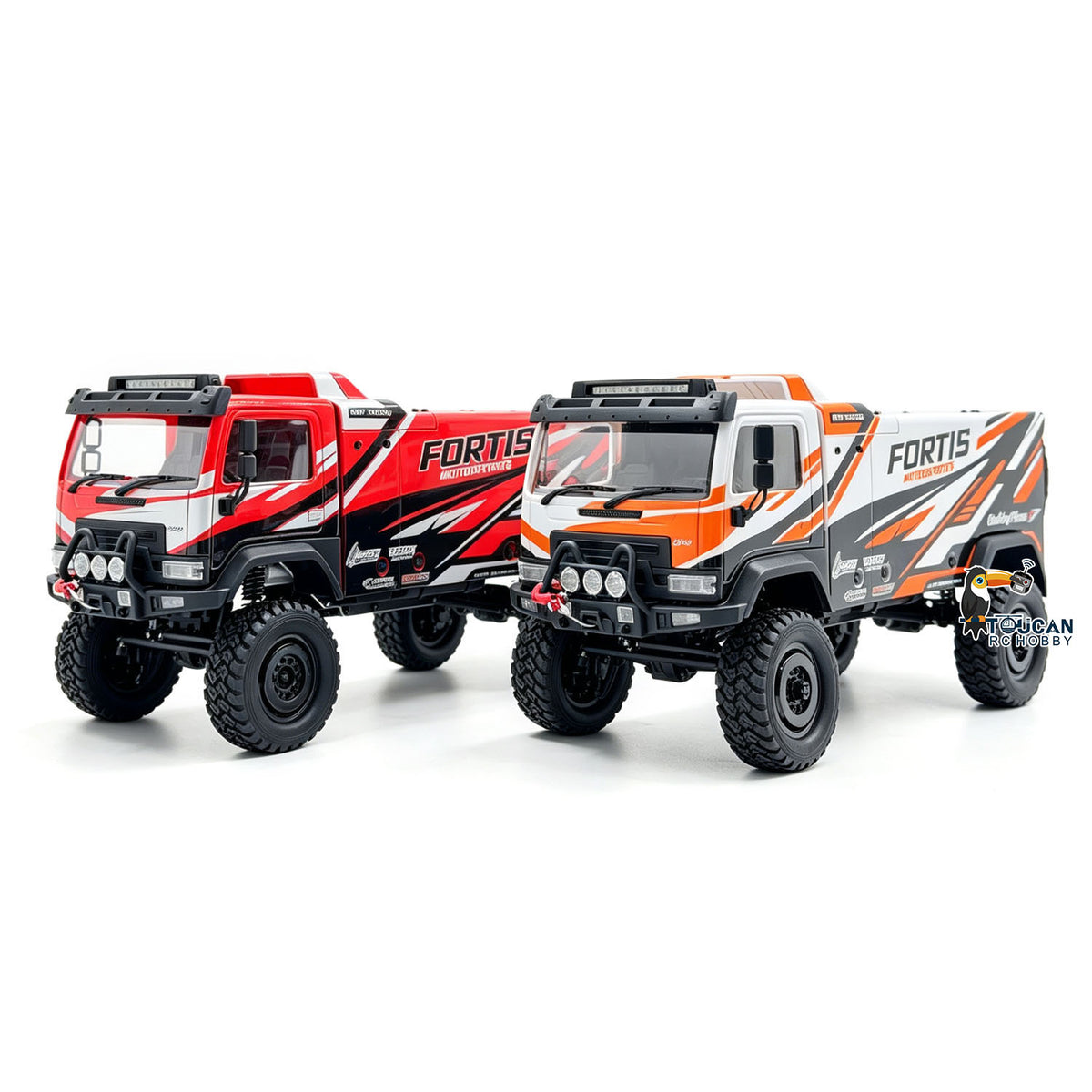 TOUCAN RC HOBBY Hobby Plus 1/18 4X4 Remote Control Off Road Vehicle RC Desert Rally Car DKR-4 Fortis Hobbywing Brushless Motor Light Effect