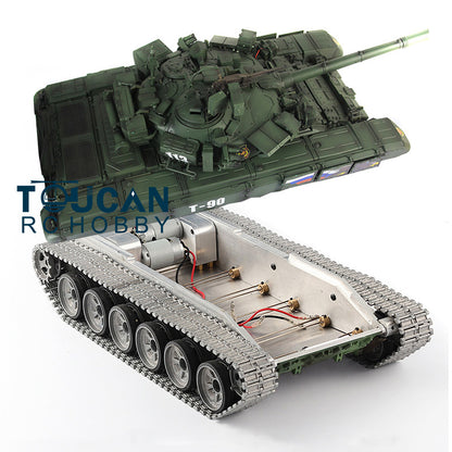 Umgerüsteter Henglong 1/16 ferngesteuerter TK7.1 RTR 3938 T90 Panzer mit Metallchassisketten, 360-Grad-Turm, BB IR, Oberrumpf aus Kunststoff