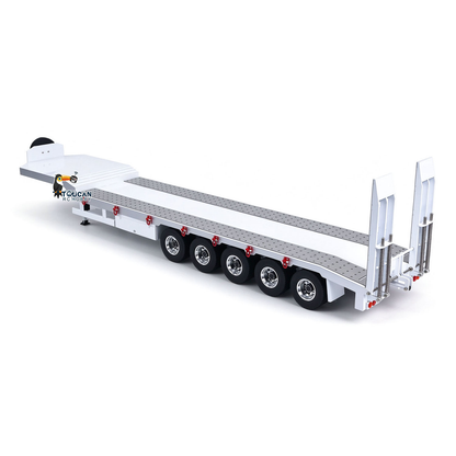 TOUCAN RC HOBBY 1:14 5-axle Metal Trailer Electric Tailgate Legs for RC Tractor Car Trucks Model