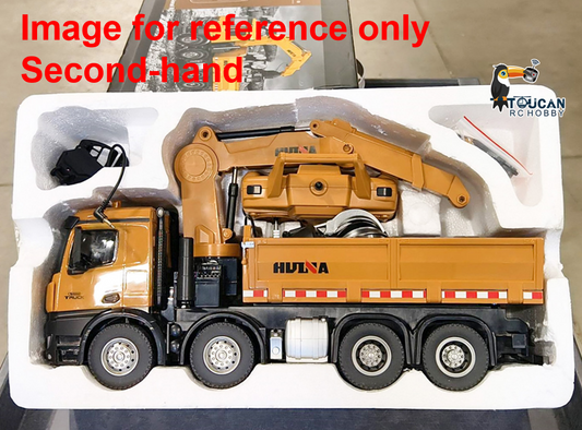 Fast Free Shipping Second-hand Products CA Stock HUINA 1538 1/14 RC Timber Grab Truck Dumper Remote Control Model Toy Vehicles 2.4G Radio Battery