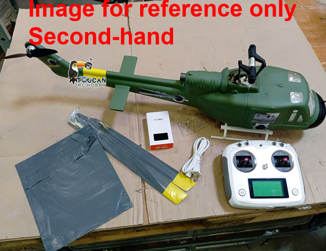 Fast Free Shipping Second Hand EU Stock RTF Smart Army Helicopter Vietnam War RC Scale Drone GPS Hover Brushless Motor