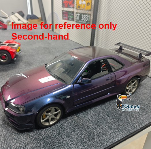 Second Hand CN Sock 1/8 Metal 4x4 Capo RC Racing Car 4WD R34 RTR Drift High-speed Cars Light Sound