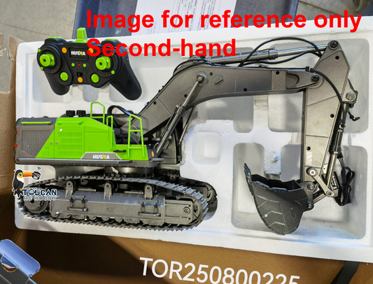 Fast Free Shipping Second-hand Products CA Stock HUINA 1/14 593 Toys Model RC Excavator Car Gift Battery 2.4G Remote Control Digger