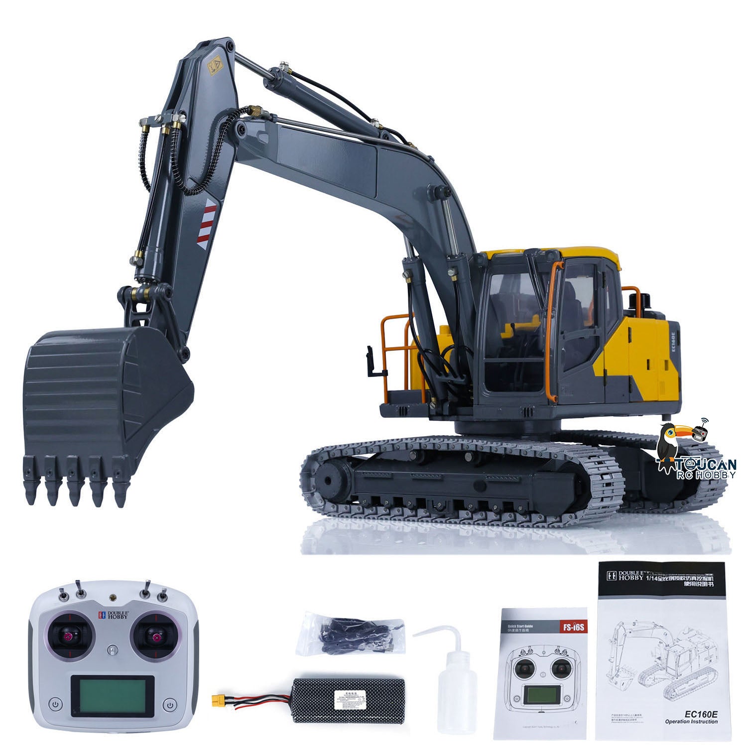 Double E EC160E 1/14 VO RC Hydraulic Excavator E111 Alloy Remote