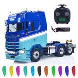 RTR Unitru 06 770S 1/14 Remote Control Tractor Truck 6X6 Metal Chassis 2Speed Gearbox Smoke Lights Sounds Brushless Motor ESC