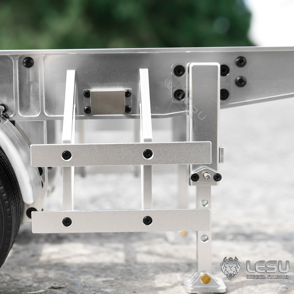 TOUCAN RC HOBBY LESU 40ft 20ft Metal Trailer Chassis for 1/14 Radio Controlled Tractor Container Truck RC Cars Model