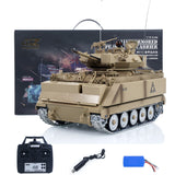 1/16 Tongde Remote Control Tank M2412-A M113A1 MRV Infrared Barrel Recoil Fire Flashing 320 Turret Rotation Metal Drive Gearbox