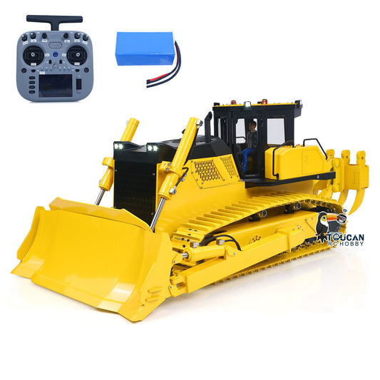 In Stock TOUCAN RC HOBBY Metal D155AX 1/12 RC Hydraulic Bulldozer Remote Control Vehicle Model 7 Way Valve Brushless Motor Radio Controller for Adults