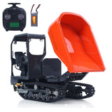 LESU Metal 1/14 Hydraulic Remote Control Tracked Dumper KC300HR-5 RC Tipper Model Light Sound System FlySky Radio Battery