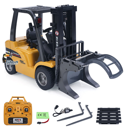 TOUCAN RC HOBBY HIUNA 577 1/14 Electric Lifting Remote Control Forklift Model RC Construction Vehicle Battery Light Sound Effect Battery