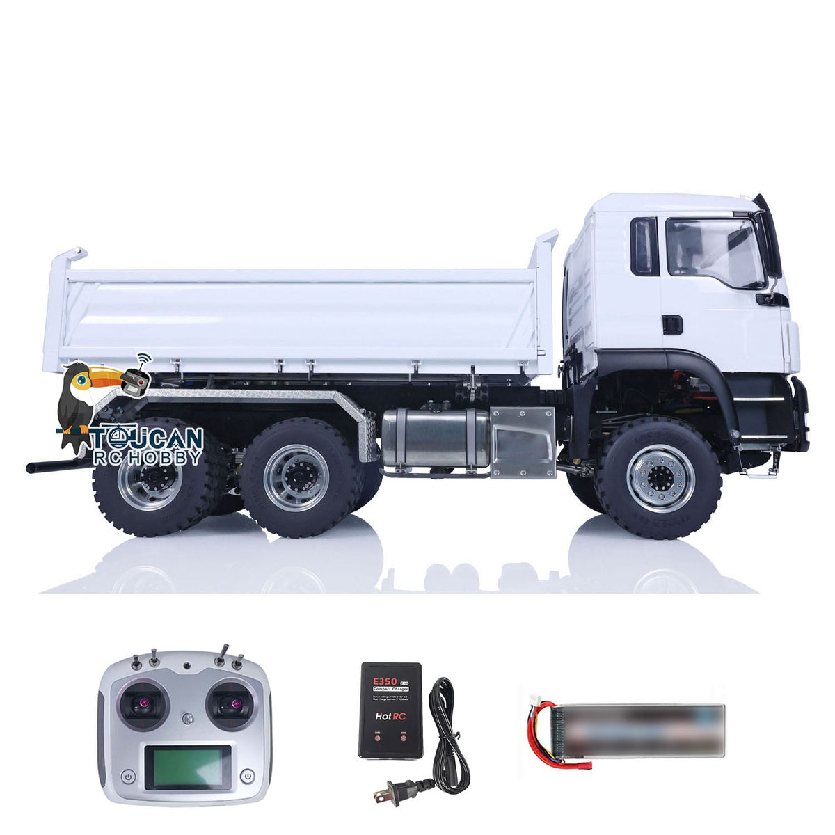 TOUCAN RC HOBBY LESU Metal 1/14 RC Hydraulic Equipment Radio Control Dumper Truck RTR Tipper Emulated Car Hobby Model Optional Version