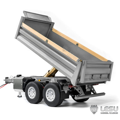 TOUCAN RC HOBBY LESU 2-Axle Metal 1/14 RC Hydraulic Full Trailer Remote Control Self-dumping Truck Model DIY Car Optional Versions KIT