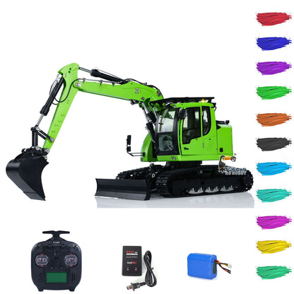 TOUCAN RC HOBBY CUTModel 1/14 RC Hydraulic Excavator LR 914 Metal Remote Control Digger Model 5ways Valve RTR Construction Car ST8 Radio Battery