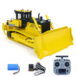 In Stock Metal 1/12 Remote Control Hydraulic Bulldozer D155AX RC Heavy Dozer Model 7 Way Valve 3.0L Oil Pump 5 Plows Light Sound System