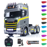 TOUCAN 1/14 RC Tractor Truck 770S RTR 3Speed Lorry 6X6 Metal Chassis Axle Locks Smoke Sound Light Chassis Suspension ST8 Battery