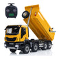 MD 8x8 1/14 Metal Hydraulic Dump Tipper Truck CNC 2-Speed Transmission Differential Lock Axles Sound Light System FlySky ST8 Remote Controller