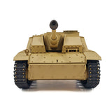 2.4G Henglong 1/16 7.0 Plastic German Stug III RTR RC Tank Model 3868 BB IR Steel Gearbox 1800MAH Battery Radio Sound Lights