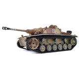2.4G Henglong 1/16 7.0 Plastic German Stug III RTR RC Tank Model 3868 BB IR Steel Gearbox 1800MAH Battery Radio Sound Lights