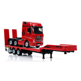 HUINA 1/64 Remote Control Drift Tractor Truck 9900 W/ 3Axle Plastic Semi Flatbed Trailer RTR Lights Effect Manual Support Legs