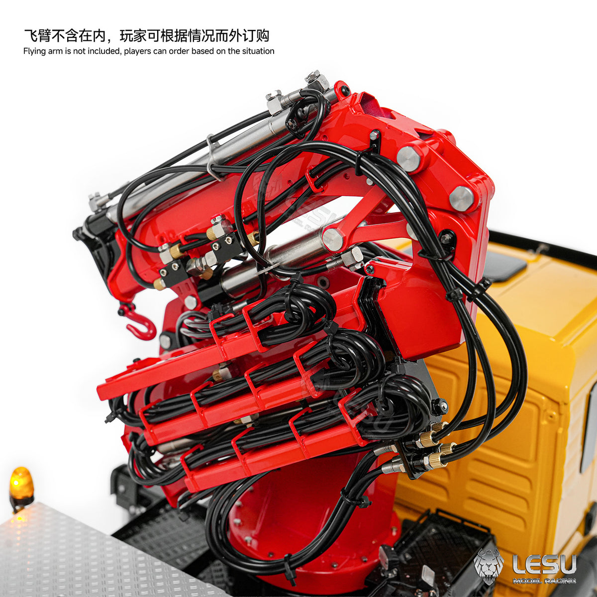 TOUCAN RC HOBBY PROMOTION LESU Metal 1/14 RC Hydraulic Crane Truck 8X8 3Speed Remote Control Lorry Model 7CH Valve 6 Outriggers Light Sound Axle Diff Lock