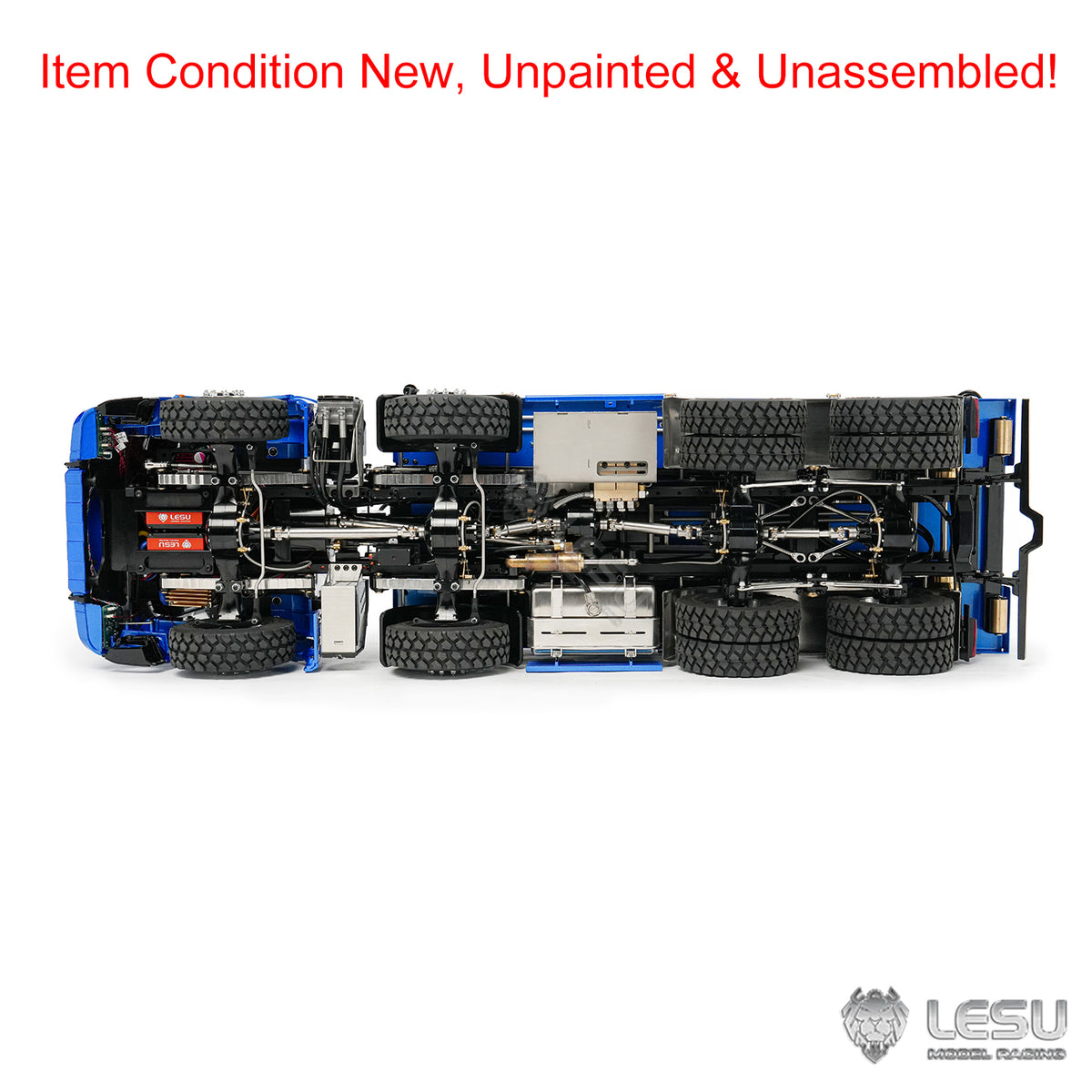 TOUCAN RC HOBBY LESU 8*8 Metal 1/14 RC Hydraulic Roll On Off Dumper Truck Differential Lock Axles 2-Speed Gearbox for Model Enthusiasts