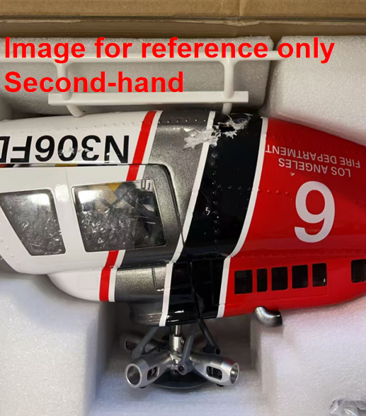 Fast Free Shipping Second Hand UK Stock 2.4G RC Scale FlyWing BELL 206 Helicopter 4 Blade Rotor Remote Control Aircraft GPS Brushless Motor Battery RTF Smart Drone Gift