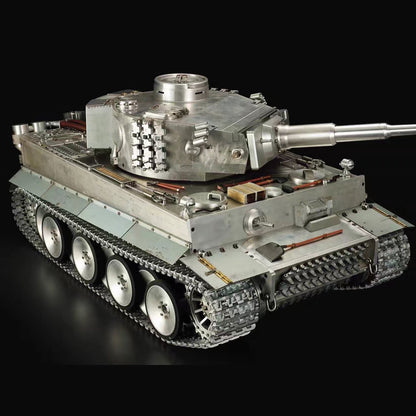 Henglong 1/6 Full Metal German Tiger I RTR RC Tank 3818 with Barrel Recoil 360 Degrees Turret BB Unit Infrared Combat Smoke