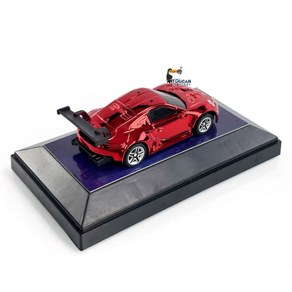 RC-Rennwagen im Maßstab 1/43, LED-Leuchten, RTR, Mini-Spielzeug, ferngesteuertes Elektroauto, lackiert und montiert für Multiplayer-Spiele