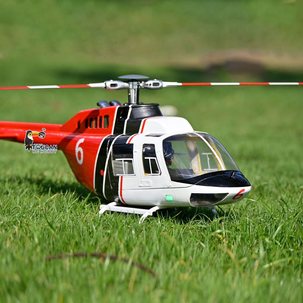 TOUCAN RC HOBBY RC Scale Army Helicopter FLYWING 206 V3 RTF Smart Drone Brushless Motor GPS Satellites Positioning System One-key Retrun