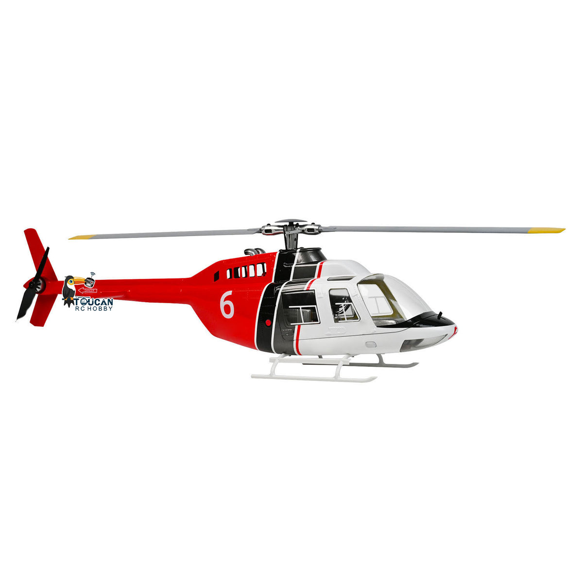 TOUCAN RC HOBBY RC Scale Army Helicopter FLYWING 206 V3 RTF Smart Drone Brushless Motor GPS Satellites Positioning System One-key Retrun