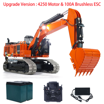 TOUCAN RC HOBBY 385CF 1/8 Hydraulic RC Excavator 150KG Heavy Duty Metal Digger PL18EV Lite FlySky i6S Radio Control Model