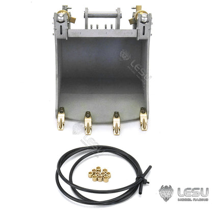 TOUCAN RC HOBBY LESU 1/14 RC Metal Hydraulic Aoue ET30H Wheeled Painted Excavator Heavy Ripper Hydraulic Crusher fork Bucket B