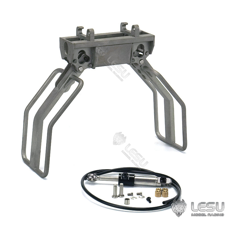 TOUCAN RC HOBBY LESU 1/14 RC Tracked Skid-Steer Loader Aoue LT5 Metal Hydraulic DIY Model Gripper Dozer Hay Clamp Dozer Blade Gripper Sweeper Hay Clamp