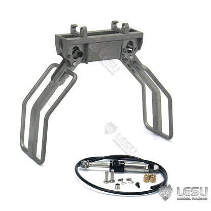 TOUCAN RC HOBBY LESU 1/14 RC Tracked Skid-Steer Loader Aoue LT5 Metal Hydraulic DIY Model Gripper Dozer Hay Clamp Dozer Blade Gripper Sweeper Hay Clamp