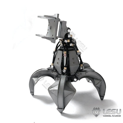 TOUCAN RC HOBBY LESU 1/14 RC Metal Hydraulic Aoue ET30H Wheeled Painted Excavator Heavy Ripper Hydraulic Crusher fork Bucket B
