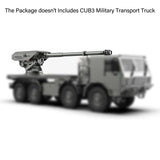 CNC Metal Self Propelled Howitzer CUB3 CAS155 For Capo 1/18 Remote Control Crawler RC Transport Truck Option Part