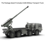 CNC Metal Self Propelled Howitzer CUB3 CAS155 For Capo 1/18 Remote Control Crawler RC Transport Truck Option Part