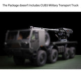 CNC Metal Self Propelled Howitzer CUB3 CAS155 For Capo 1/18 Remote Control Crawler RC Transport Truck Option Part