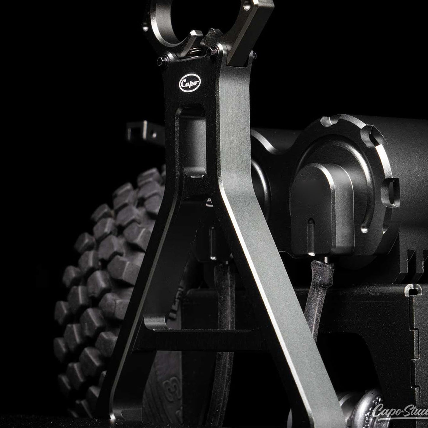 CNC Metal Self Propelled Howitzer CUB3 CAS155 For Capo 1/18 Remote Control Crawler RC Transport Truck Option Part