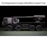 CNC Metal Self Propelled Howitzer CUB3 CAS155 For Capo 1/18 Remote Control Crawler RC Transport Truck Option Part