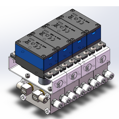 CUT Model 2-6CH Metall-Umschaltventil mit 2-6 Servos für 1/14 1/12 Maßstab Hydraulische Funksteuerung Baggerlader Bulldozer RC Digger