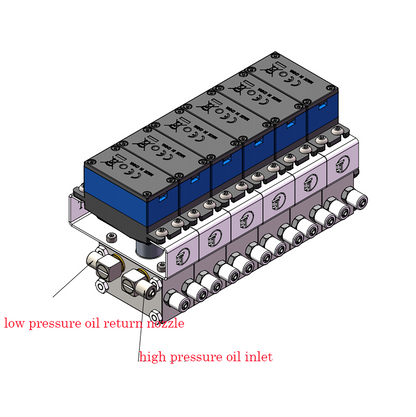 CUT Model 2-6CH Metall-Umschaltventil mit 2-6 Servos für 1/14 1/12 Maßstab Hydraulische Funksteuerung Baggerlader Bulldozer RC Digger