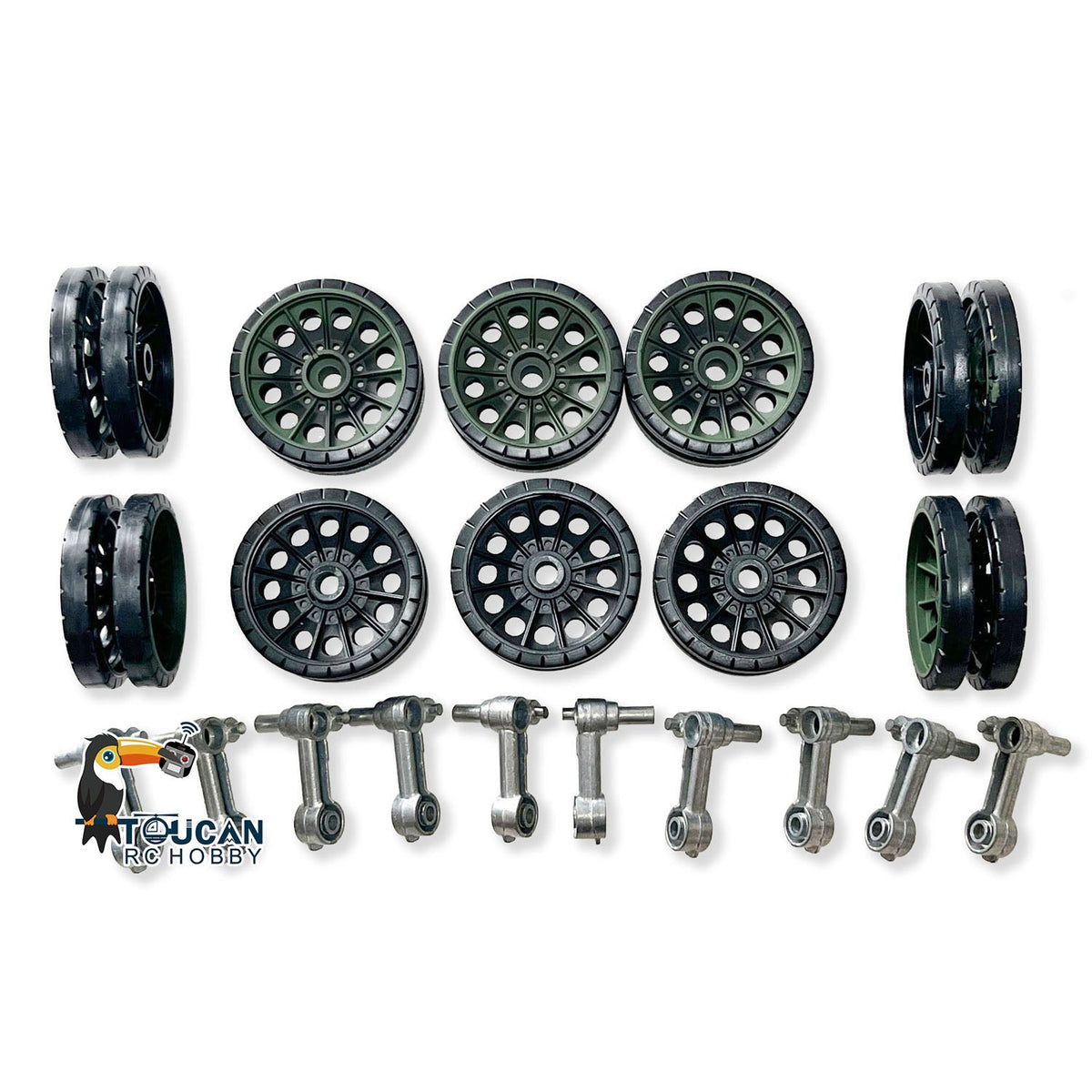 HL Plastic Turret Sprockets Idlers Road Wheels Accessories Pack Decal For 1/16 Soviet T34-85 3909 RC Tank Vehicle Model Part