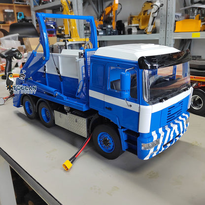 1/14 VL18U F2000 RC Hydraulische Ausrüstung Ferngesteuerter Absetzkipper Metall Schwingarm Beladenes Kippwagenmodell Lackiert Zusammengebaut