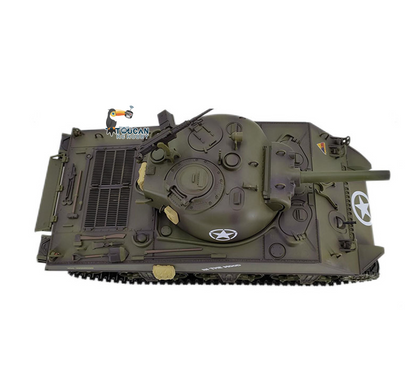 Henglong 1/16 Special Spray Painting TK7.0 Plastic 3898 USA M4A3 Sherman RTR RC Tank BB IR Barrel Recoil Smoke Steel Gearbox