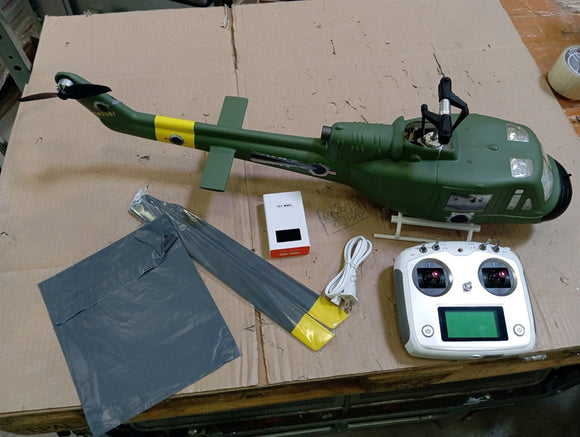 Second-Hand Fast Free Shipping for EU RTF Smart Army Helicopter Vietnam War RC Scale Drone GPS Hover Brushless Motor