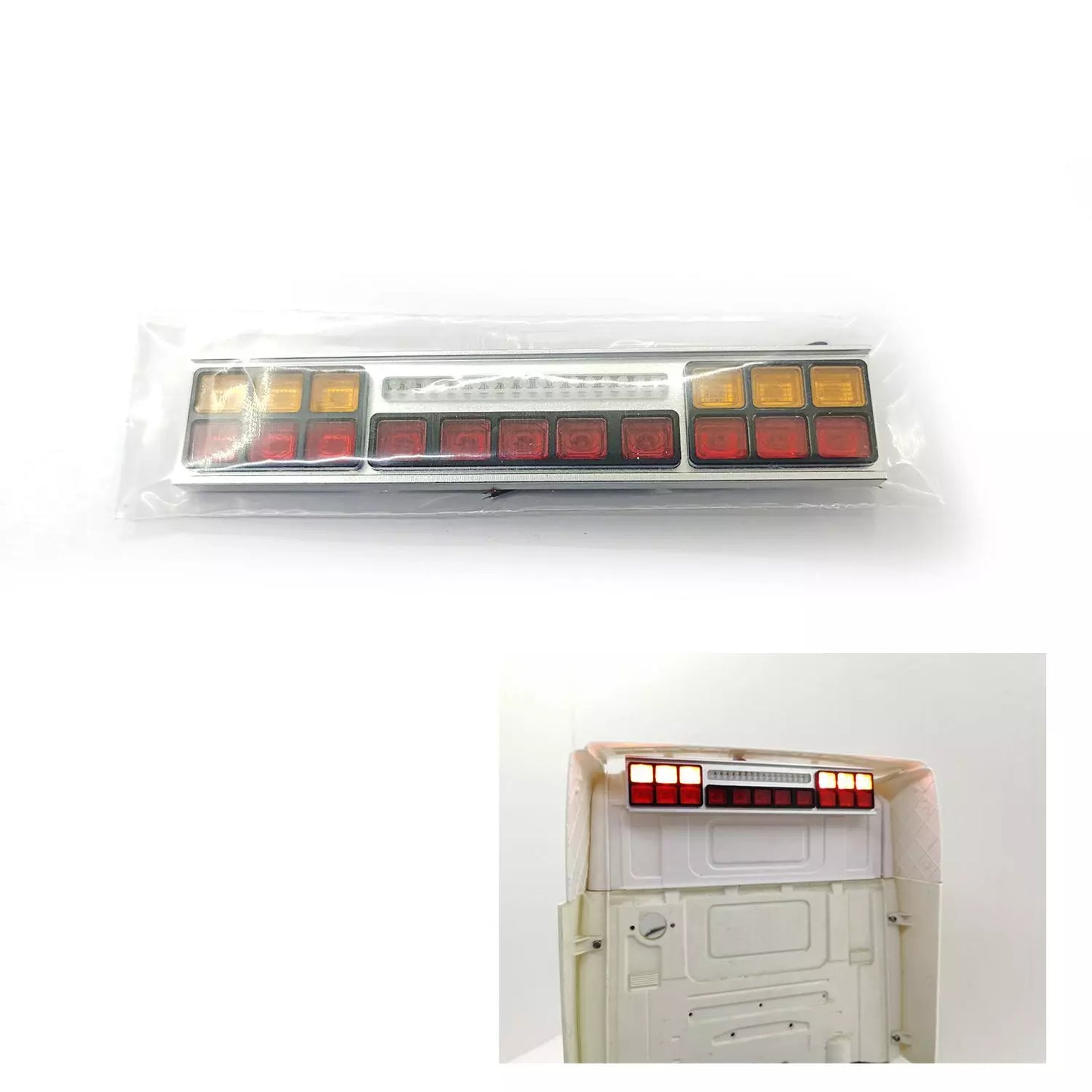 Grad Cab Hinten Dach Lampe LED Licht Für LESU Tamiya 1:14 RC Traktor Lkw Fernbedienung Autos Modelle
