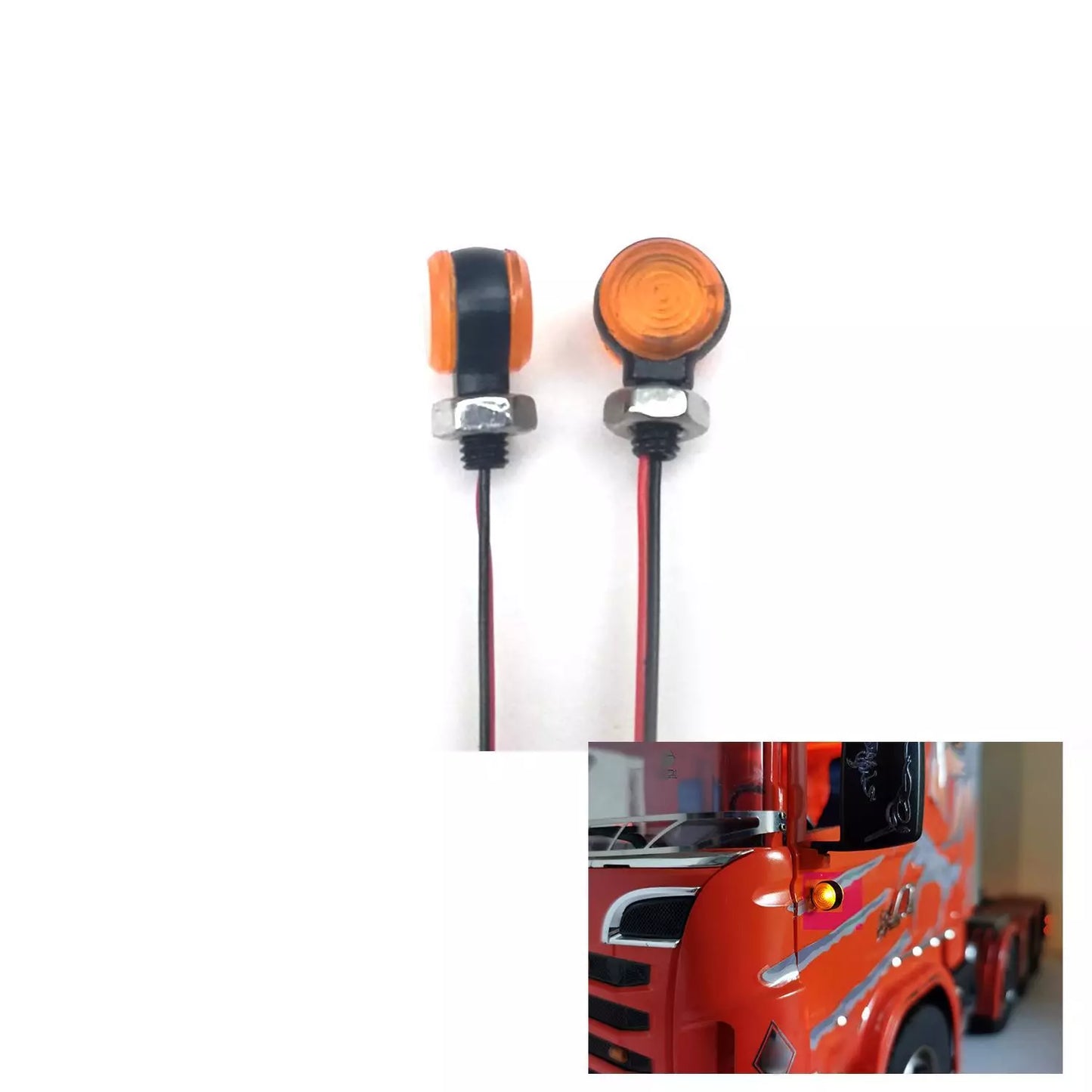 Gradmarkierungslampen LED-Licht für Tamiya 56323 1/14 RC Traktor-LKW-Bau-Automodell
